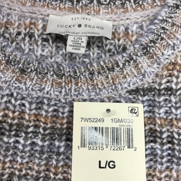 Lucky Brand Marled Crew Neck Sweater - Picture 5 of 6